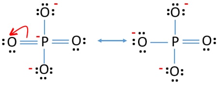 how to draw stable resonance structures of phosphate ion